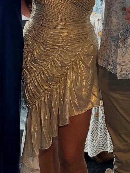 Georgia Hardinge “The Impression Dress” in Metallic Ivory - Picture 2 of 7